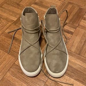 Suede-like ankle booties